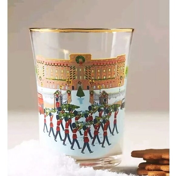 Anthropologie Holiday In The City Juice Glass London New 15 Oz. - Picture 2 of 7